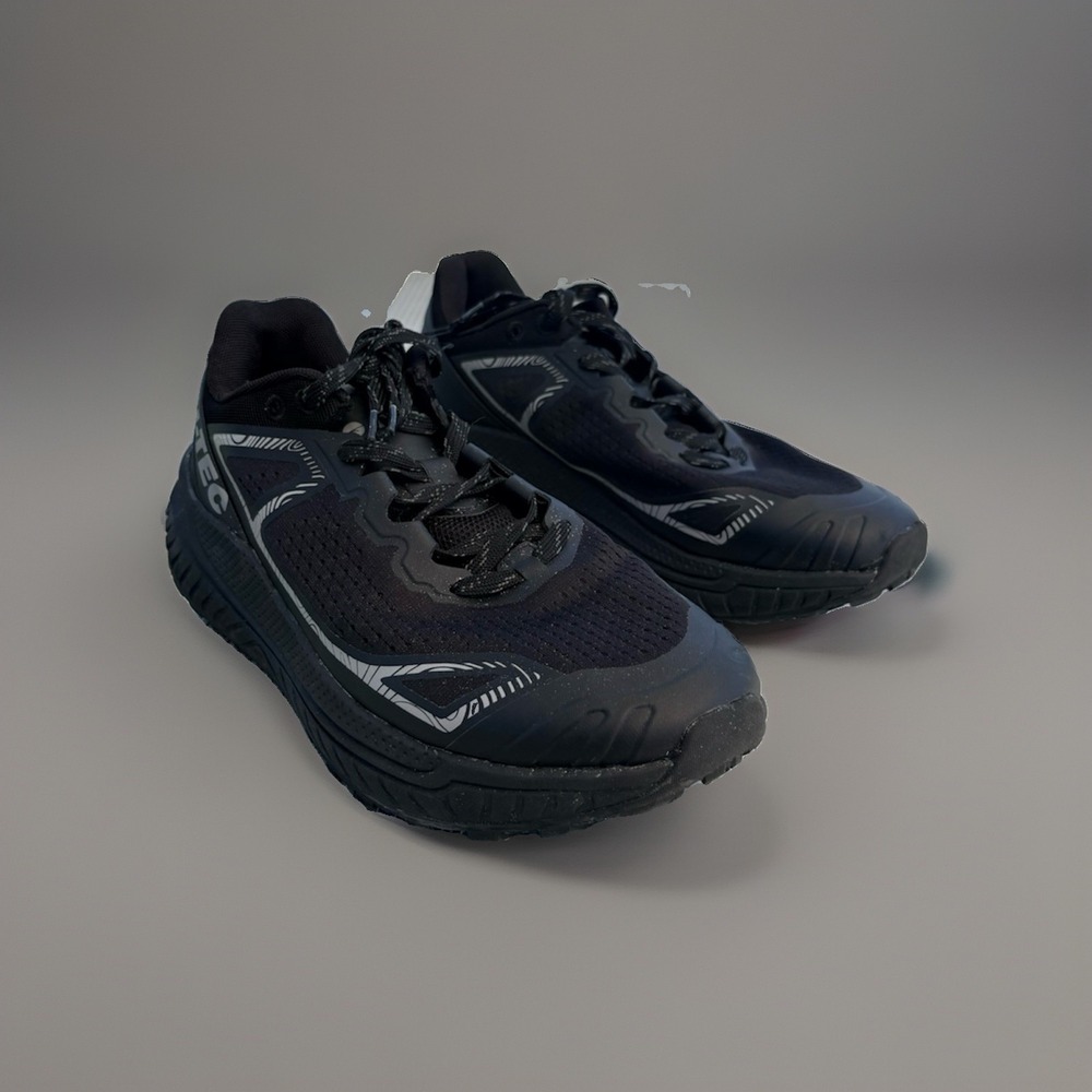 Hi-Tec Men's Trail Running Shoes Black/Asphalt Color Size 10.5